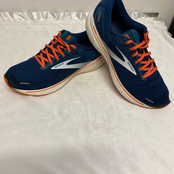 Brooks Ghost 14 Men’s Size 11 D Running Shoe Titan / Teal / Flame Sneaker - Picture 11 of 12